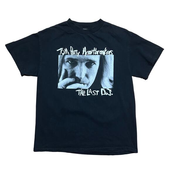 Vintage Tom Petty Heartbreakers The Last DJ 2002 Tour T-Shirt - Picture 1 of 3